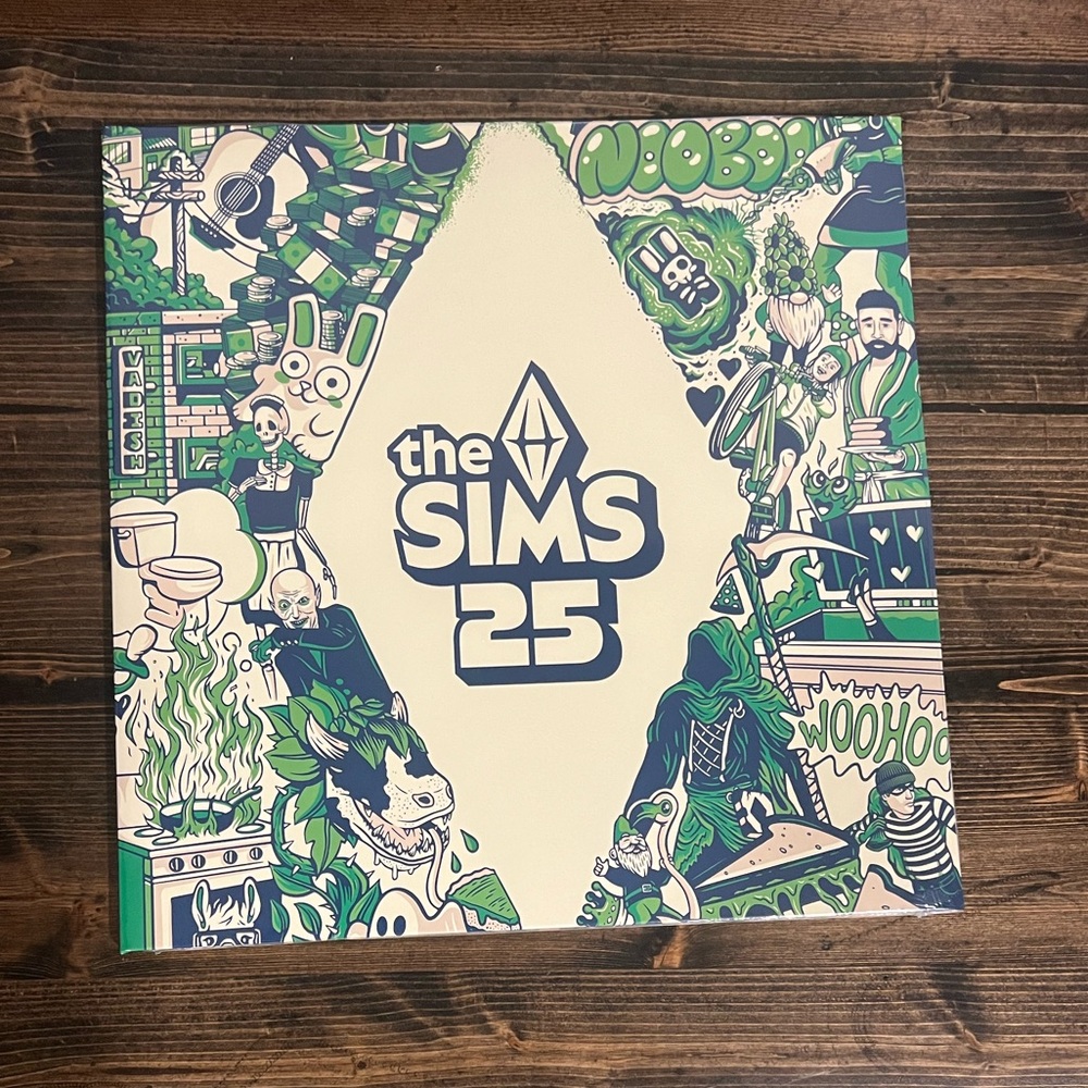 The Sims 25th Soundtrack 2xLP Clear Neon Green Cornetto Vinyl /750 New Sealed